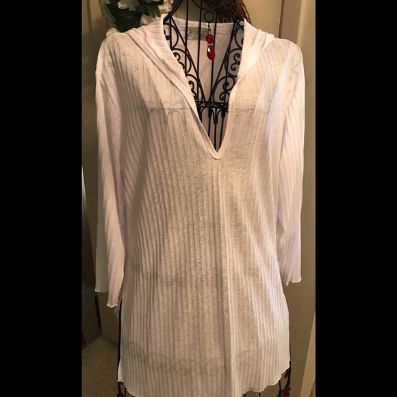 Bathing Suit Cover Up size Large White - Picture 1 of 5
